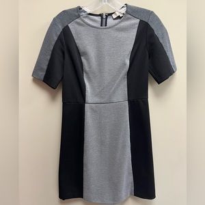 *SOLD* Loft Black and Grey Colorblock Dress